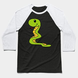 Jake The Friendly Garden Snake Baseball T-Shirt